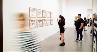 people visiting