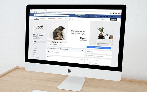 website displayed on a computer