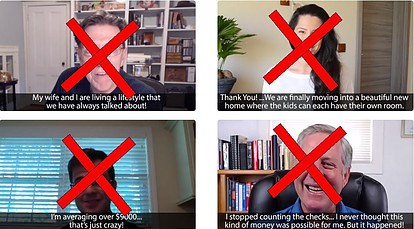 home income millionaire fake testamonials