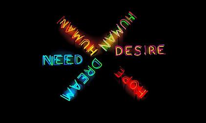 human desire lit up