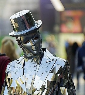 man made of mirrors